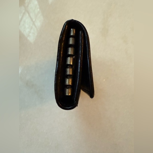 GUCCI Black Leather Key Case & Card Holder w/ silver hardware - Picture 11 of 13